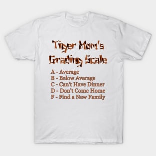 Tiger Mom's Grading Scale T-Shirt